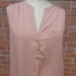 FOREVER 21 NUDE V- NECK TANK - NEW WITHOUT TAG